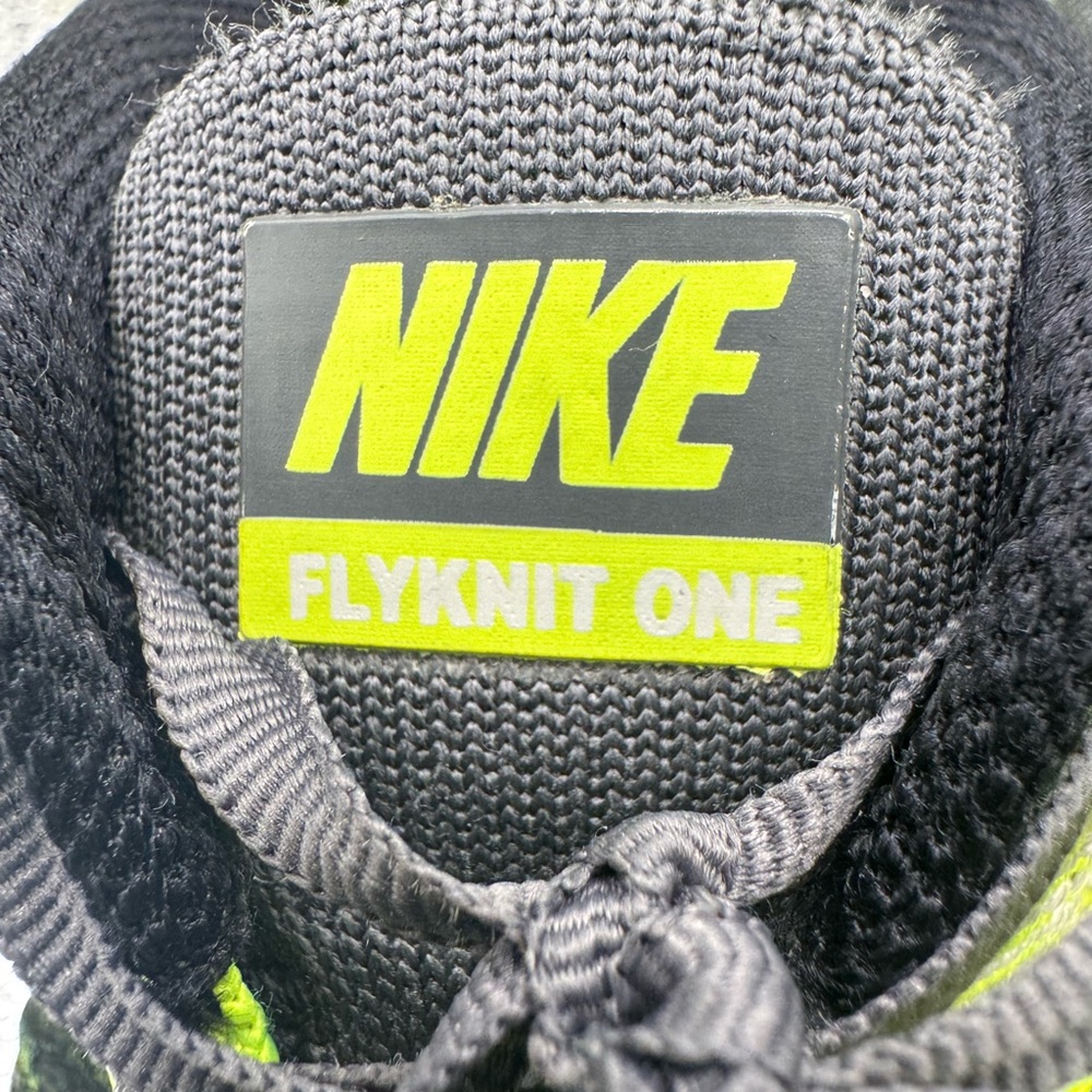Nike Flyknit Lunar 1+ Volt Black 554887-705 Men’s Size 10.5 Running Shoes - Picture 9 of 11